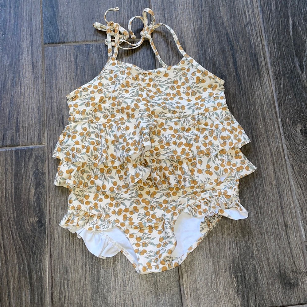 Swimsuit, bathing suite 5T ruffled cute print